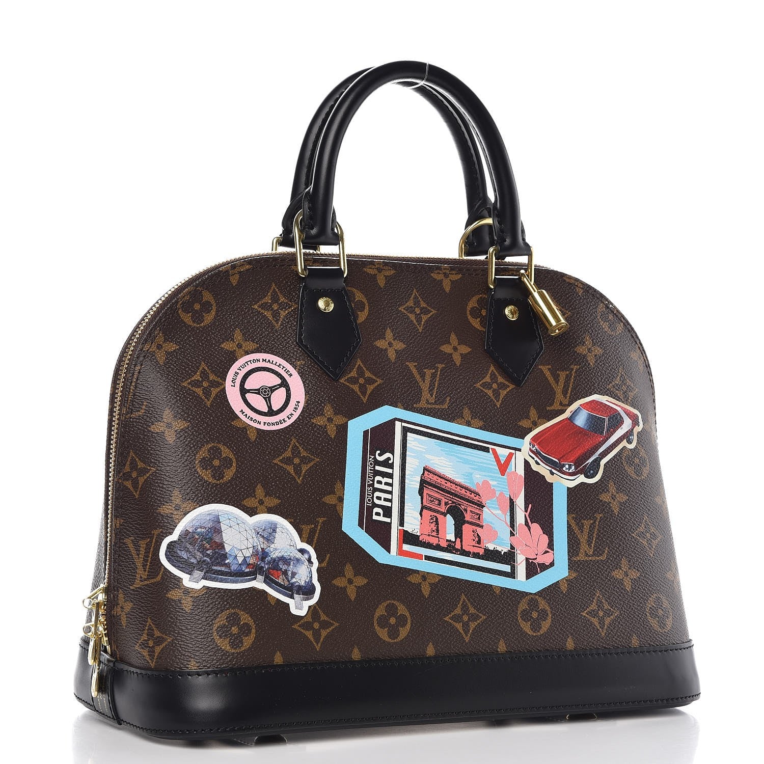 Louis Vuitton Monogram World Tour Alma PM 3 of 8