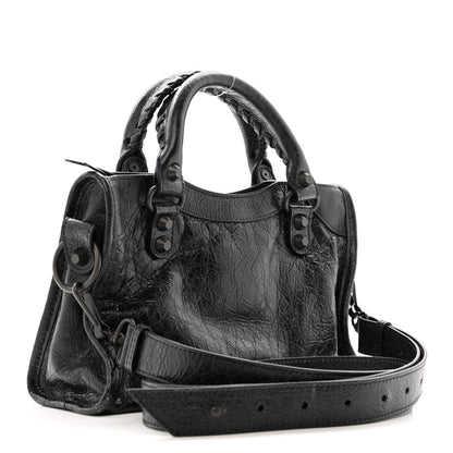 Balenciaga Agneau Arena Classic Hardware Le City Mini  Black 3 of 12