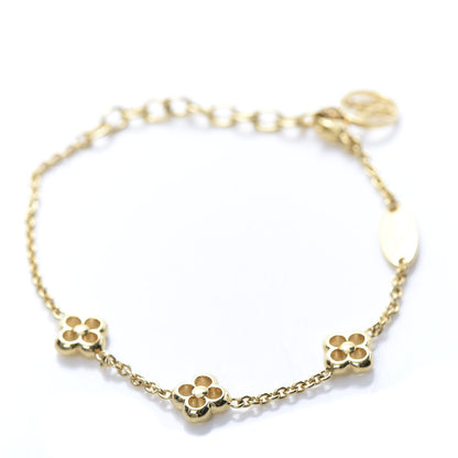 Louis Vuitton Brass Flower Full Bracelet Gold 1 of 6