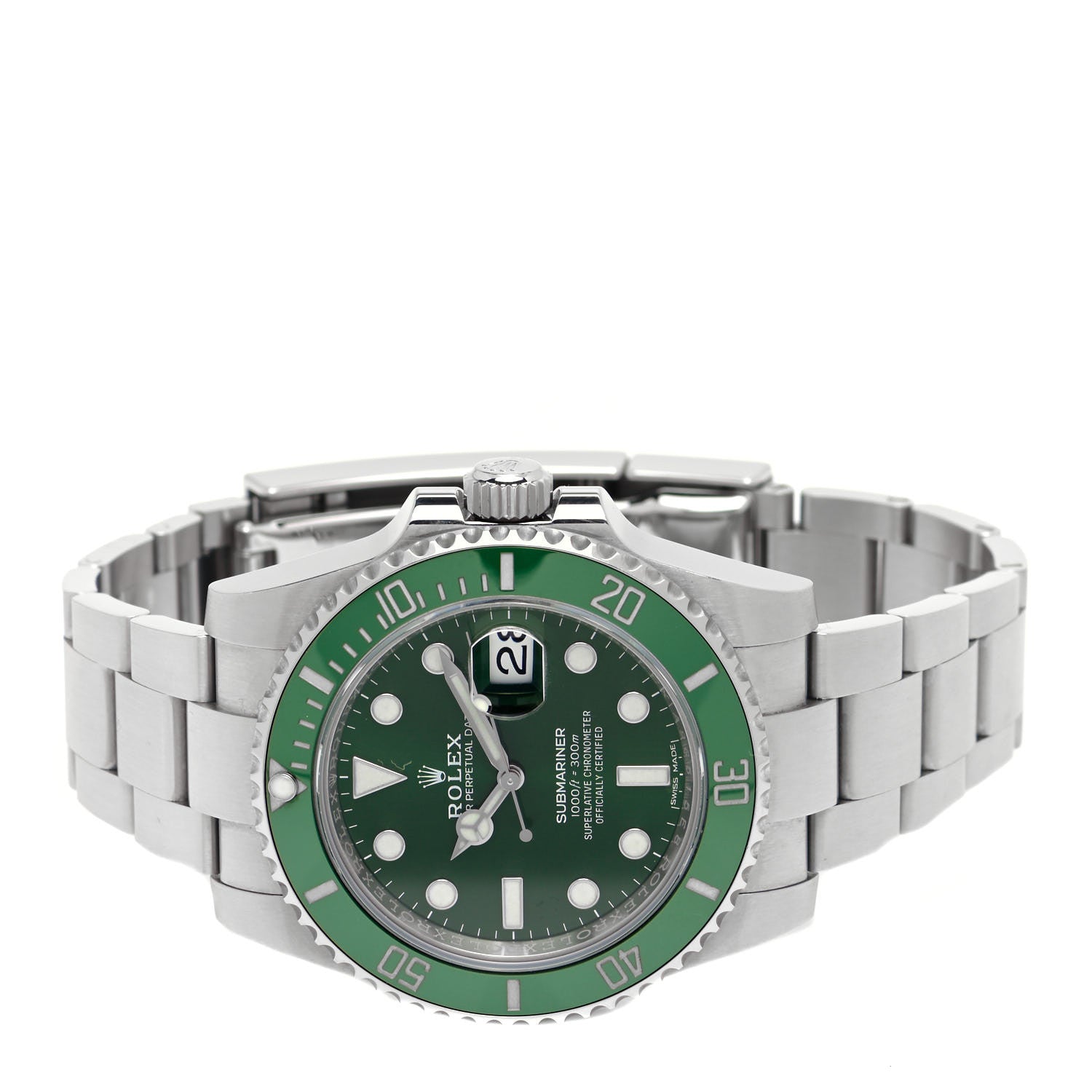 Rolex Stainless Steel 40mm Oyster Perpetual Submariner Date Hulk Watch Green 116610LV 4 of 10