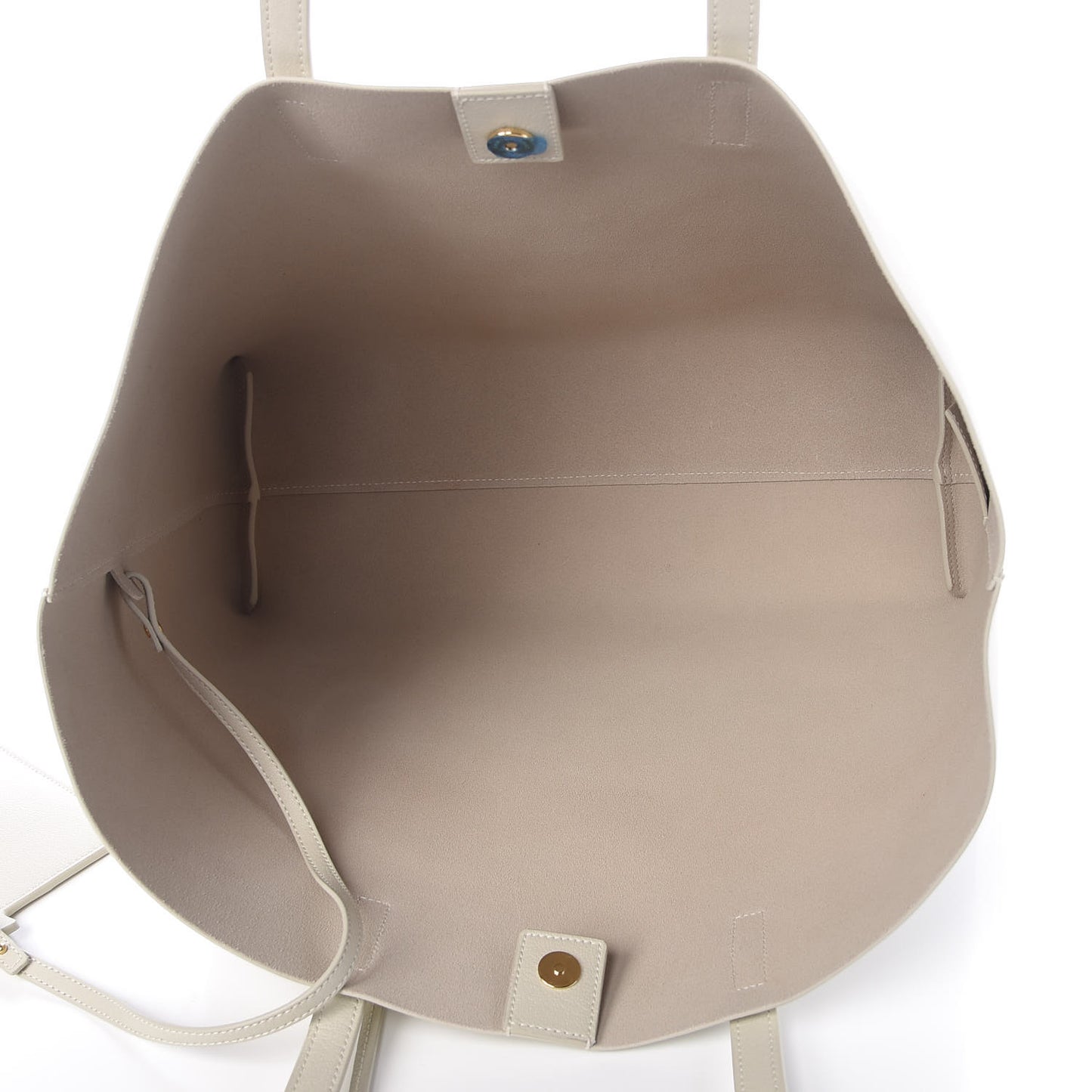 Calfskin Large Shopping Tote Crema Soft
