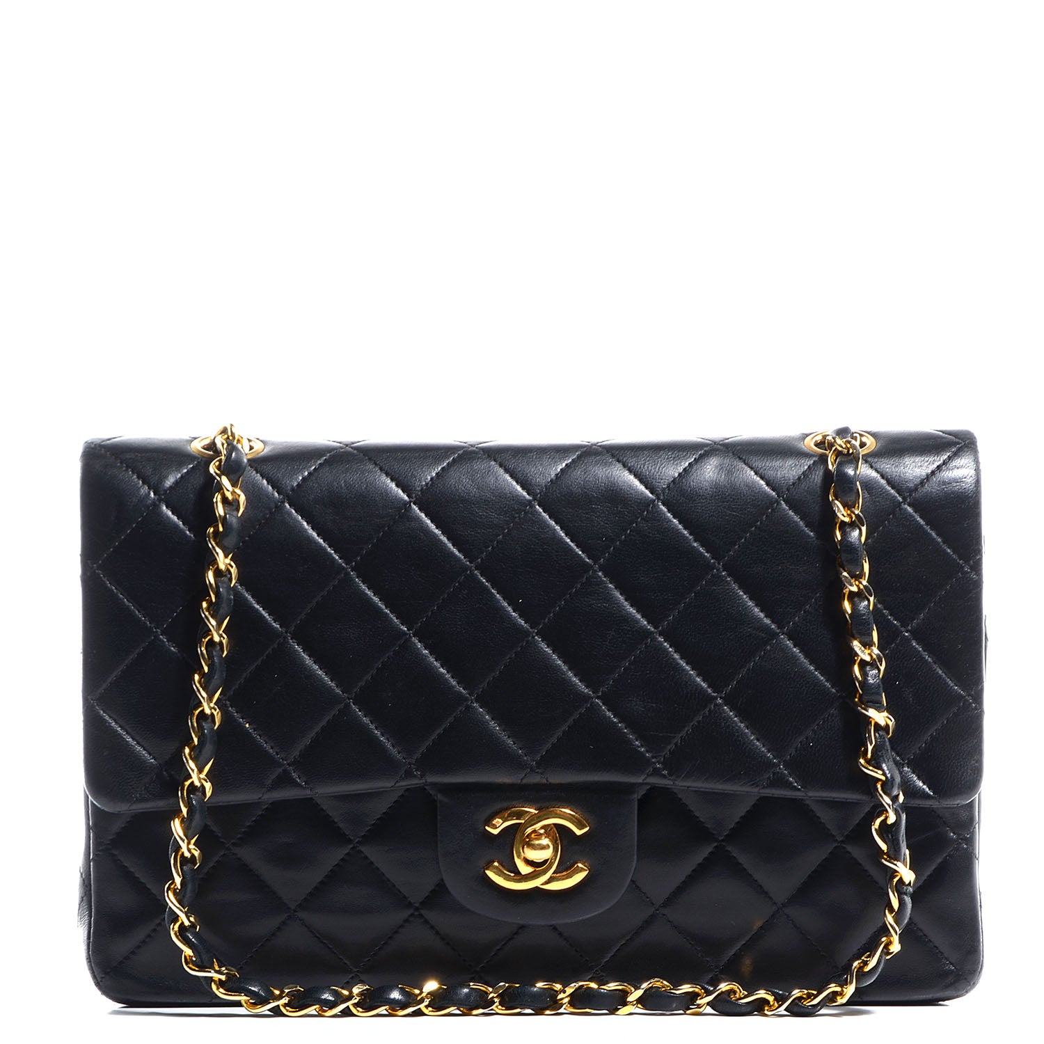 Chanel Lambskin Medium Double Flap Black 1 of 8