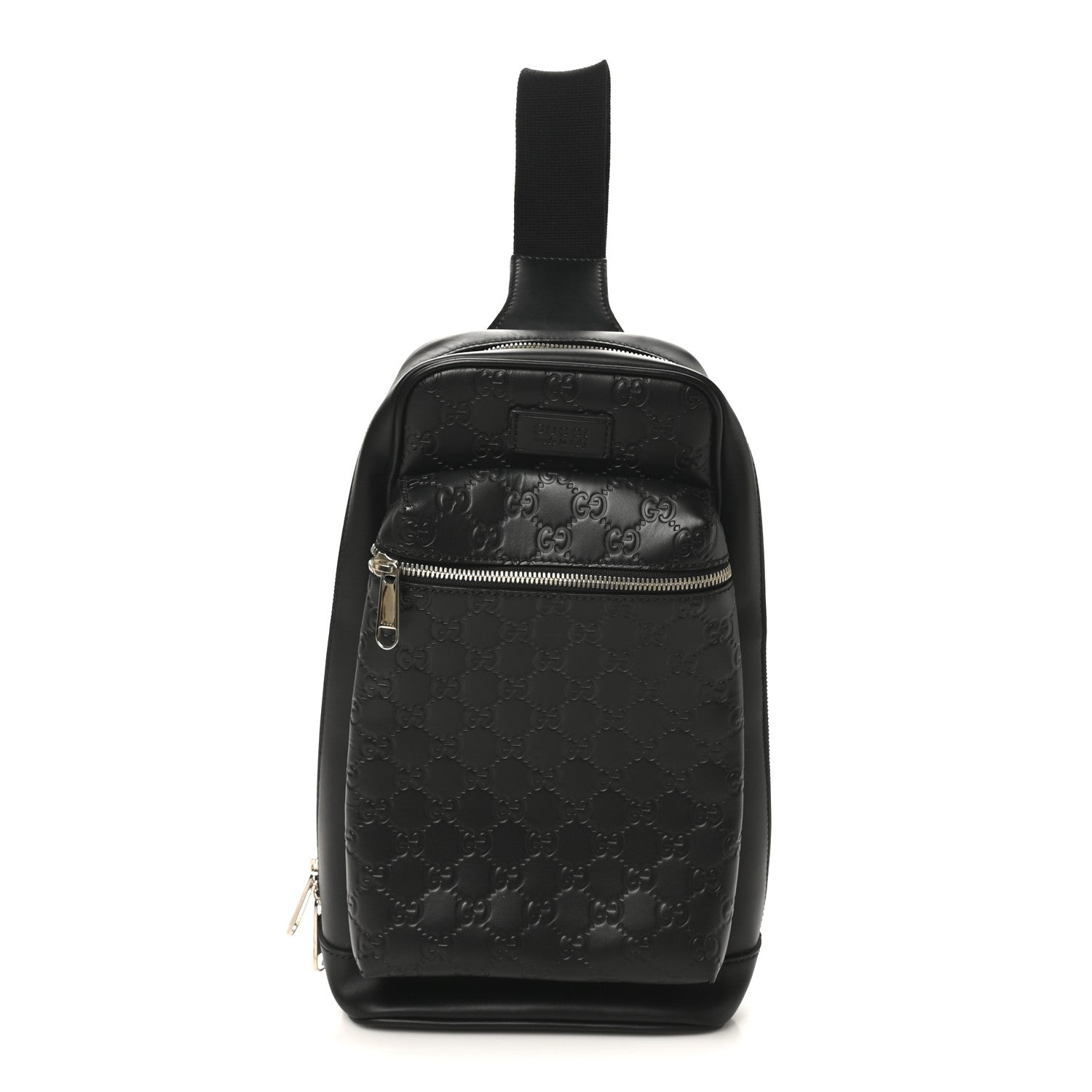 Gucci Guccissima Sling Backpack Black 1 of 10