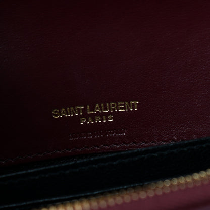 Saint Laurent Smooth Calfskin Monogram Kate Belt Bag Burgundy 9 of 9
