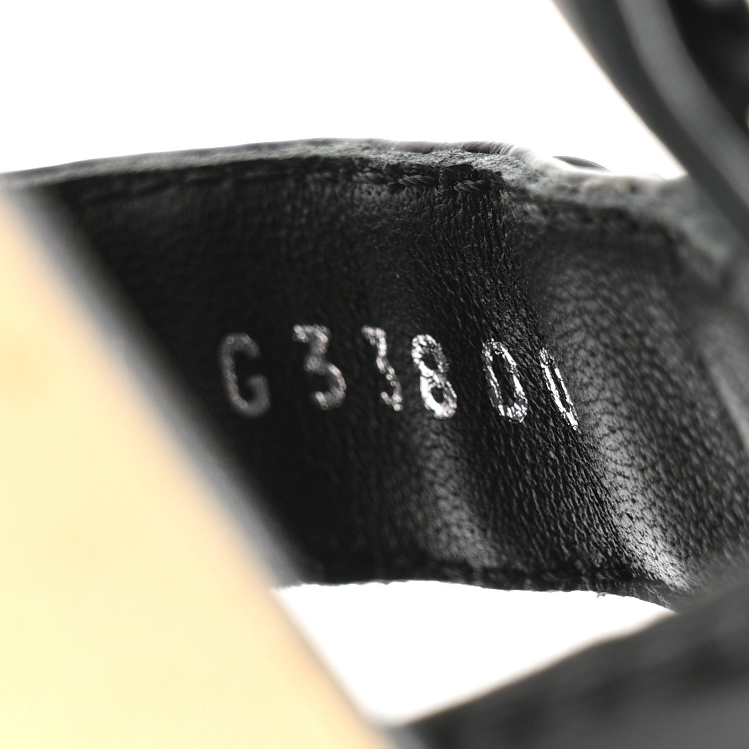 Chanel Laminated Goatskin Chain Sandals 35 Black 8 of 9