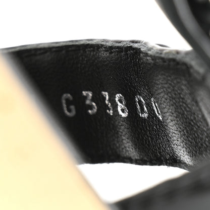 Chanel Laminated Goatskin Chain Sandals 35 Black 8 of 9