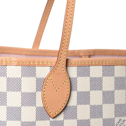 Louis Vuitton Damier Azur Neo Neverfull MM Rose Ballerine 10 of 11