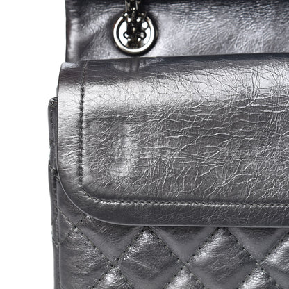 Chanel Metallic Aged Calfskin Quilted 2.55 Reissue 225 Flap Grey 13 of 14