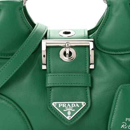 Prada Nappa Soft Padded Re-Edition 2002 Moon Bag Mango 8 of 10