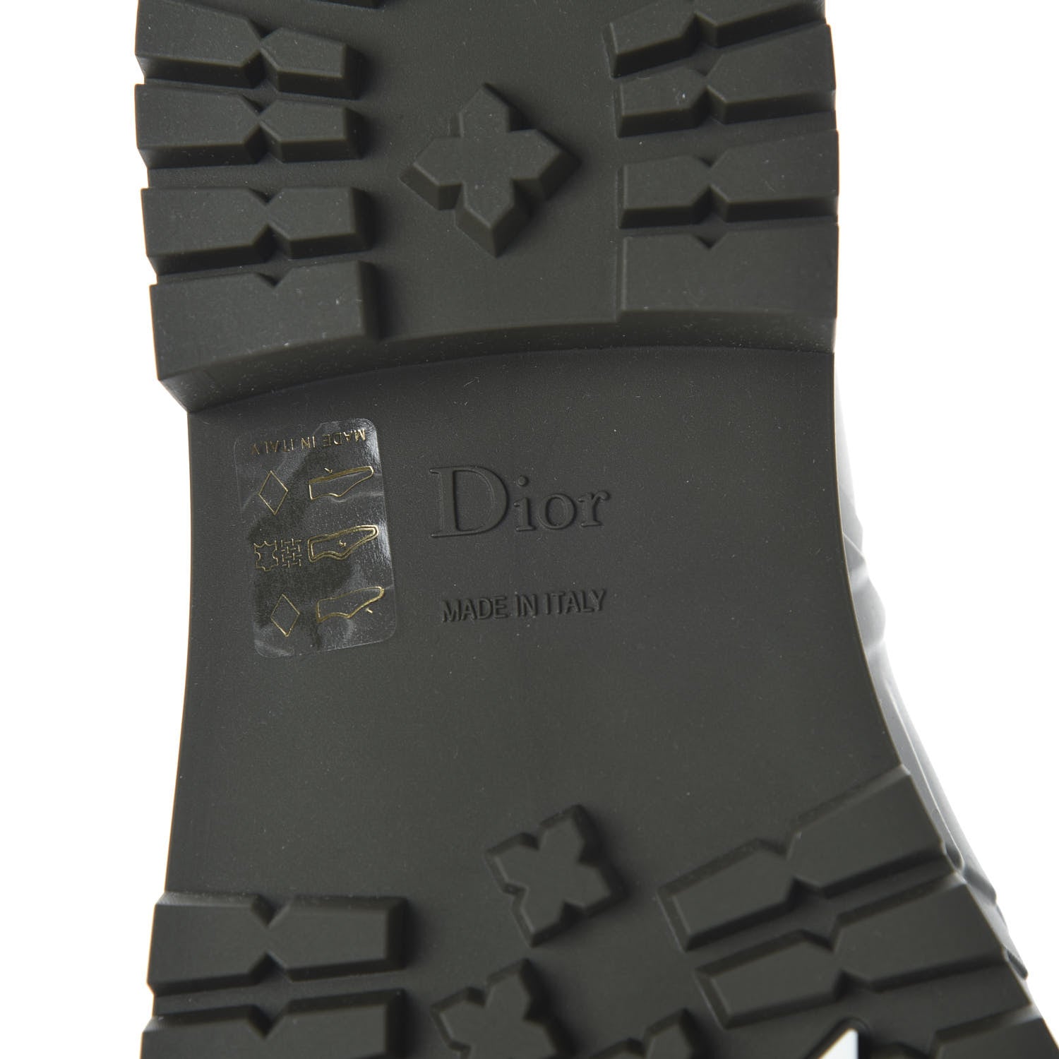 Christian Dior Rubber Diorcamp Low Boots 37 Military 6 of 7