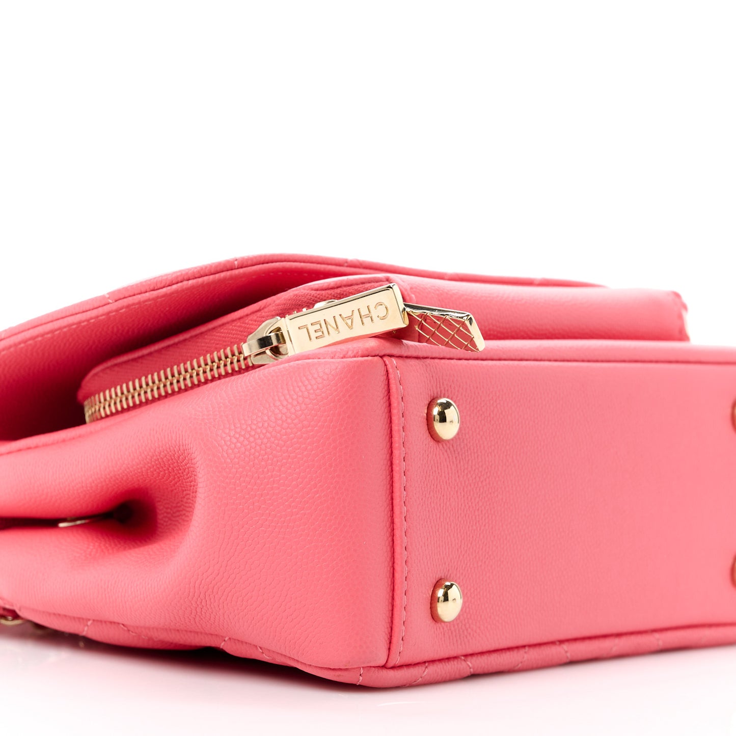 Caviar Quilted Small Business Affinity Flap Pink