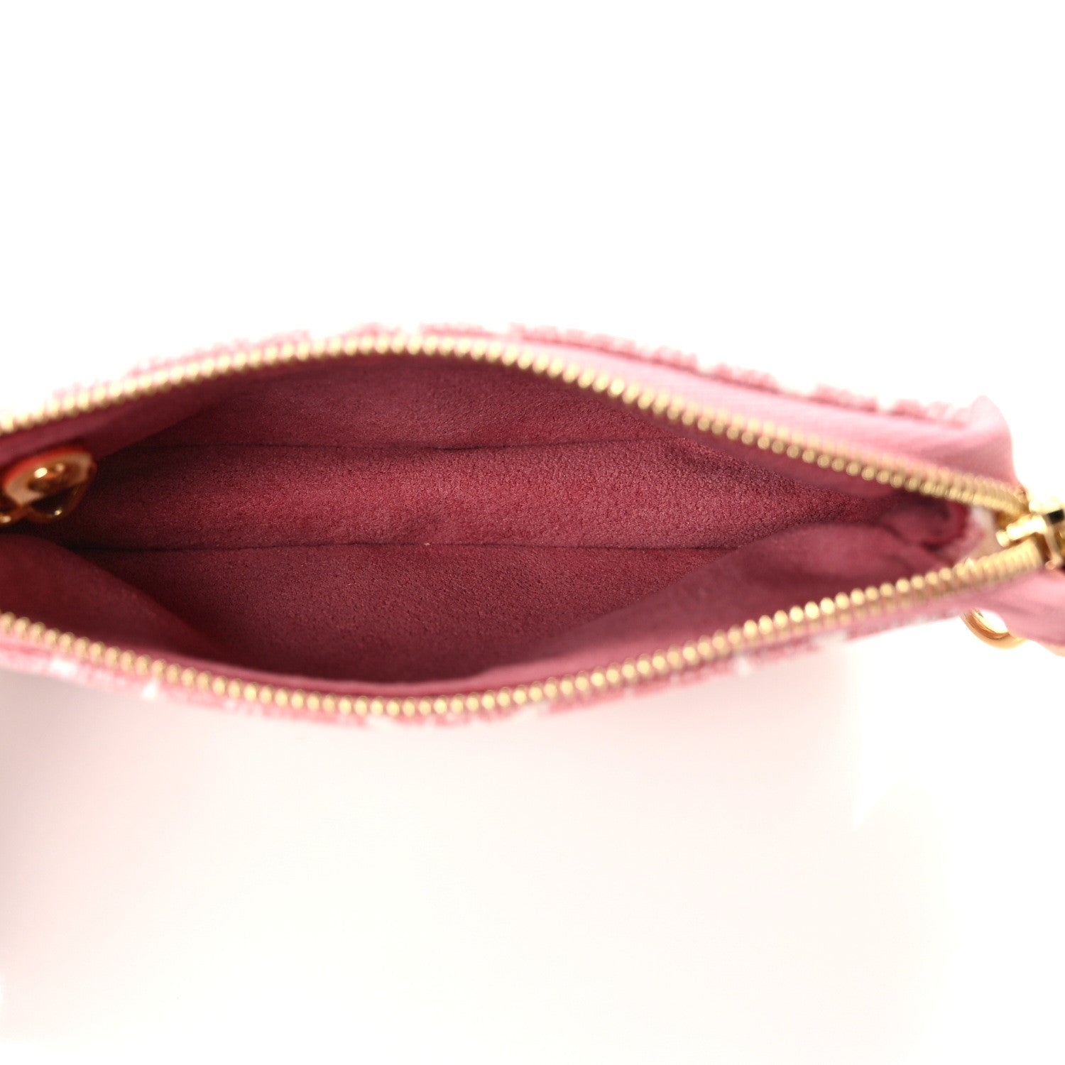 Louis Vuitton Denim Jacquard Monogram Micro Pochette Accessories Rose 5 of 6
