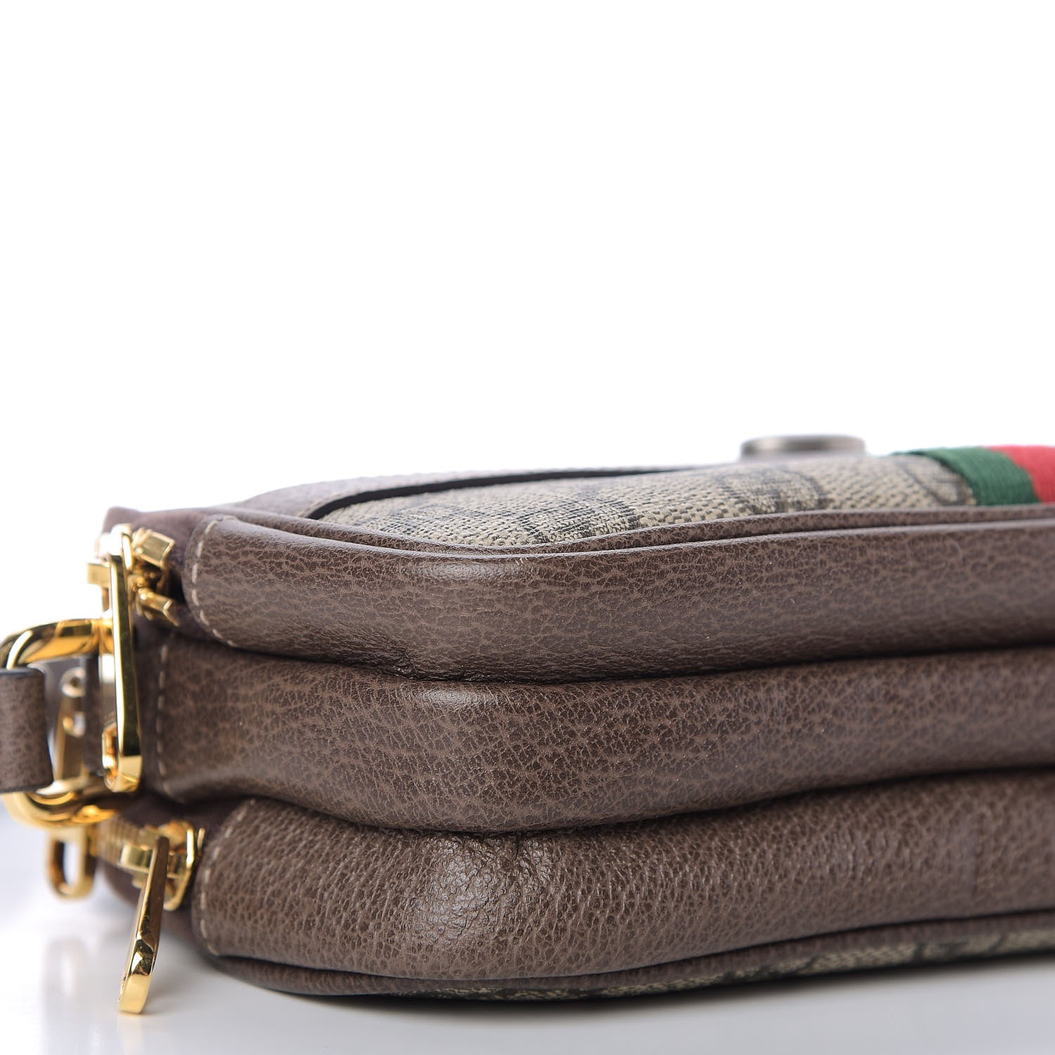 Gucci GG Supreme Monogram Web Mini Ophidia GG Bag Brown 5 of 11