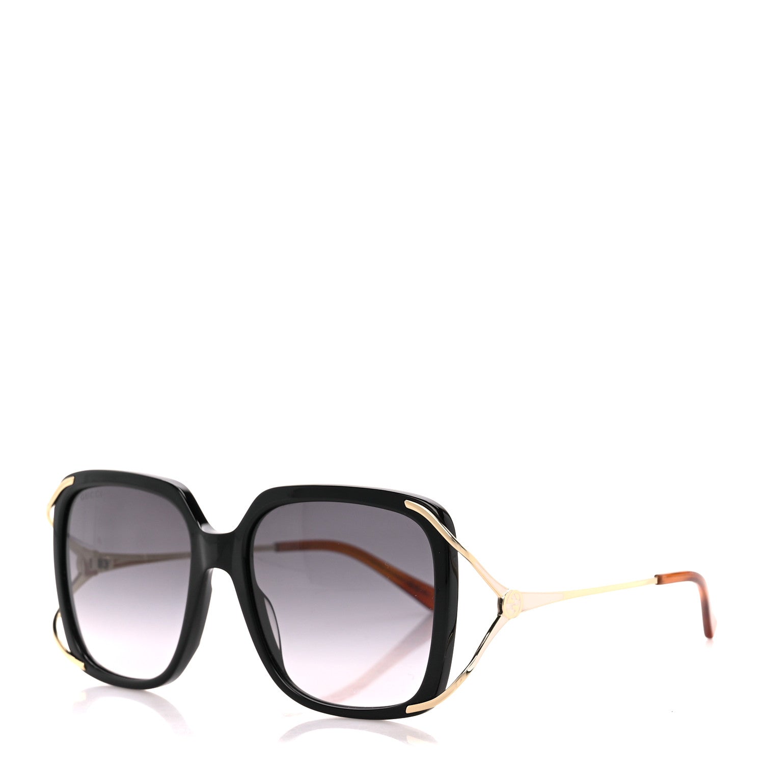 Gucci Acetate Butterfly Sunglasses GG0647S Black White 1 of 8