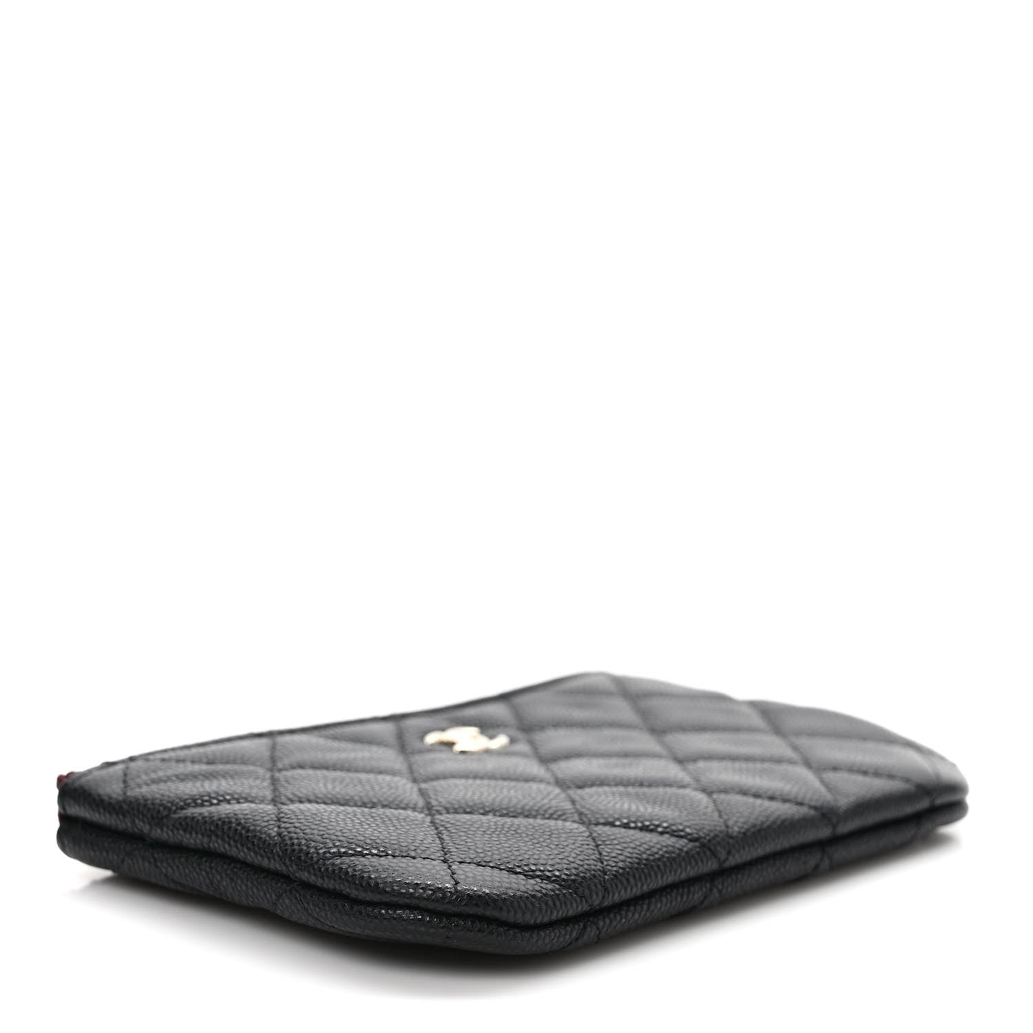 Chanel Caviar Quilted Small Cosmetic Case Black 4 of 8