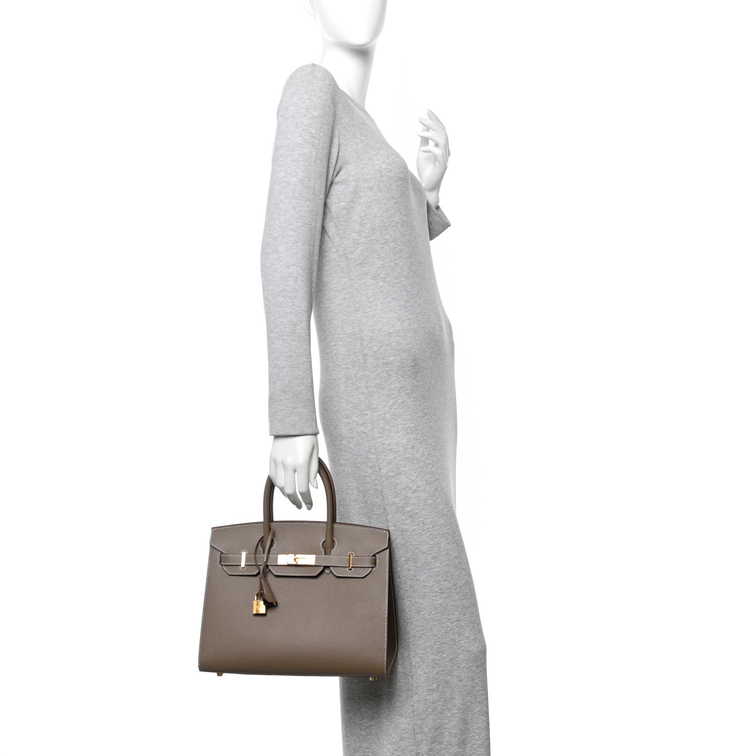 Hermes Epsom Birkin Sellier 30 Etoupe 2 of 15