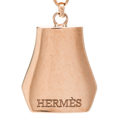 Hermes 18K Rose Gold PM Kelly Clochette Necklace 4 of 7