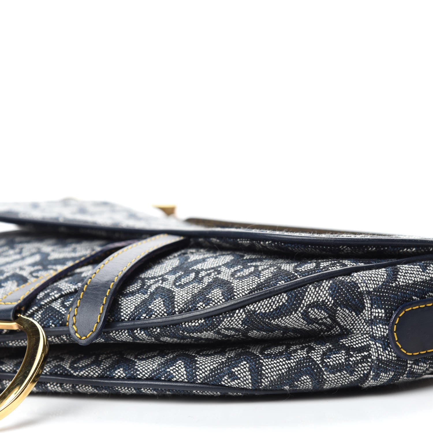 Christian Dior Monogram Saddle Bag Blue 7 of 10