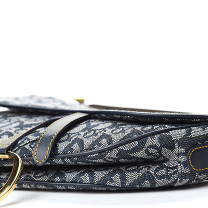 Christian Dior Monogram Saddle Bag Blue 7 of 10