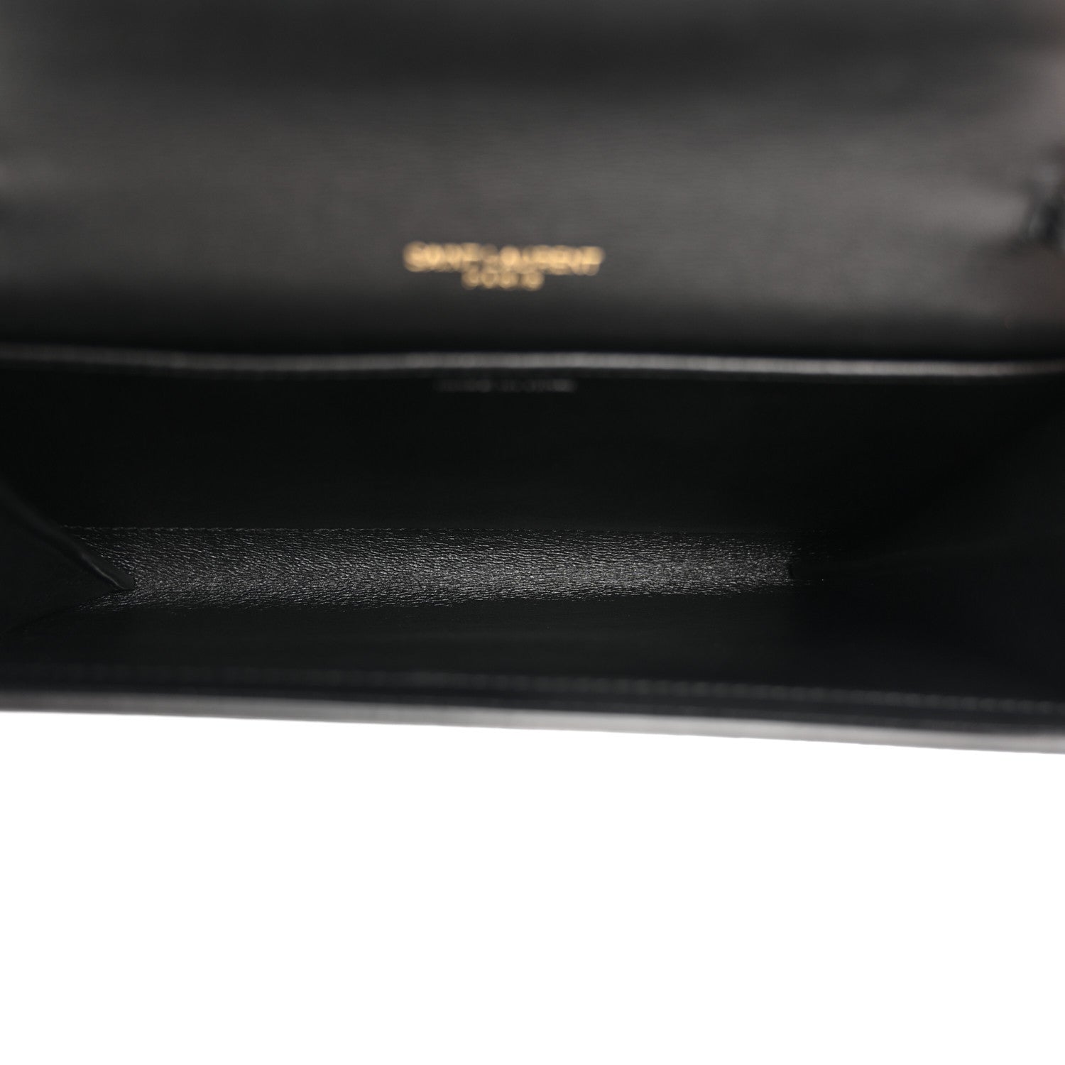 Saint Laurent Calfskin Python Embossed Monogram Uptown Chain Wallet Black 5 of 12