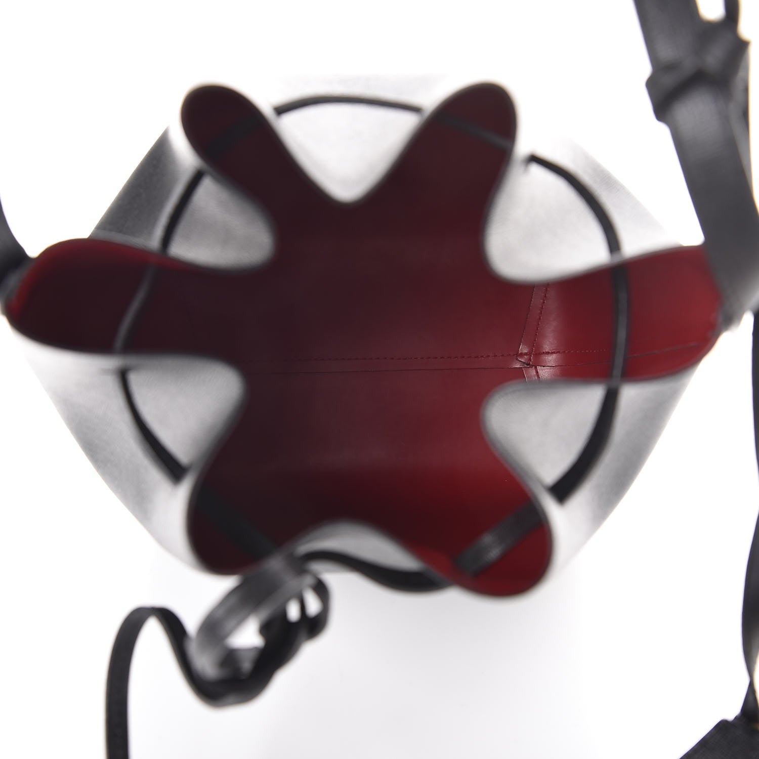 Mansur Gavriel Saffiano Bucket Bag Black Flamma 6 of 7