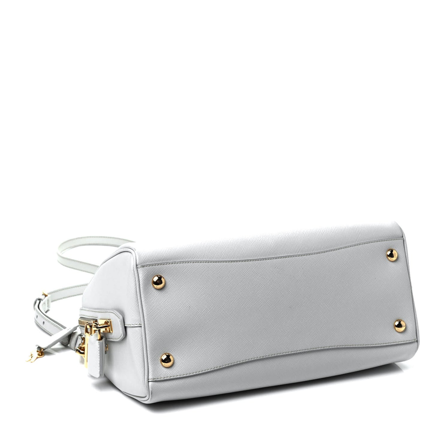 Saffiano Lux Bowler Bianco
