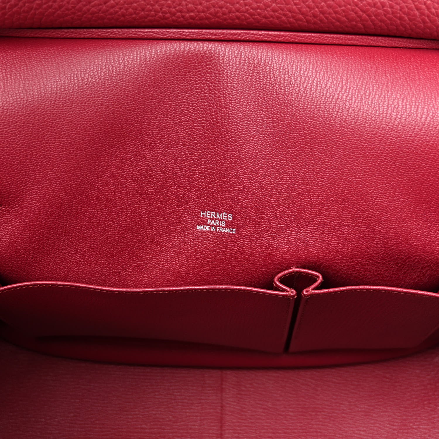Hermes Taurillon Clemence Jypsiere 34 Rubis 6 of 17