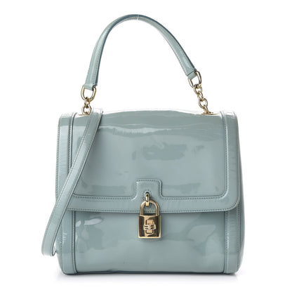 Dolce & Gabbana Patent Miss Dolce Satchel Light Blue 1 of 11