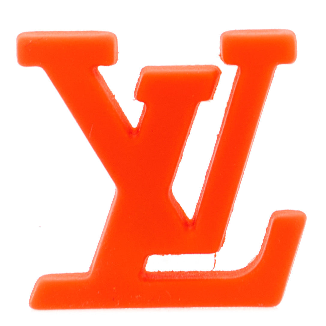 Louis Vuitton Virgil Abloh LV Initial Pin Orange 1 of 4