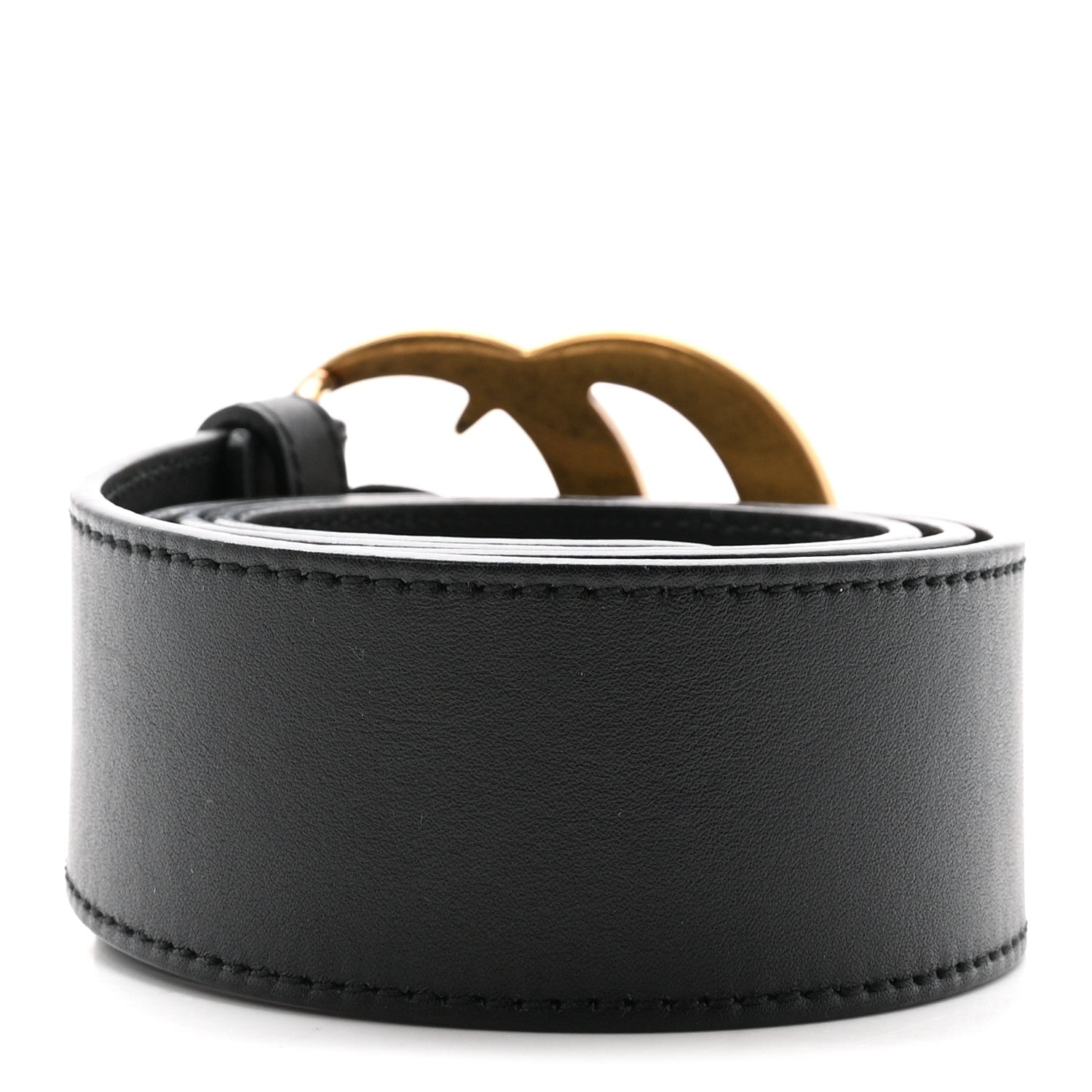 Gucci Calfskin Double G 40mm Belt 75 30 Black 2 of 5
