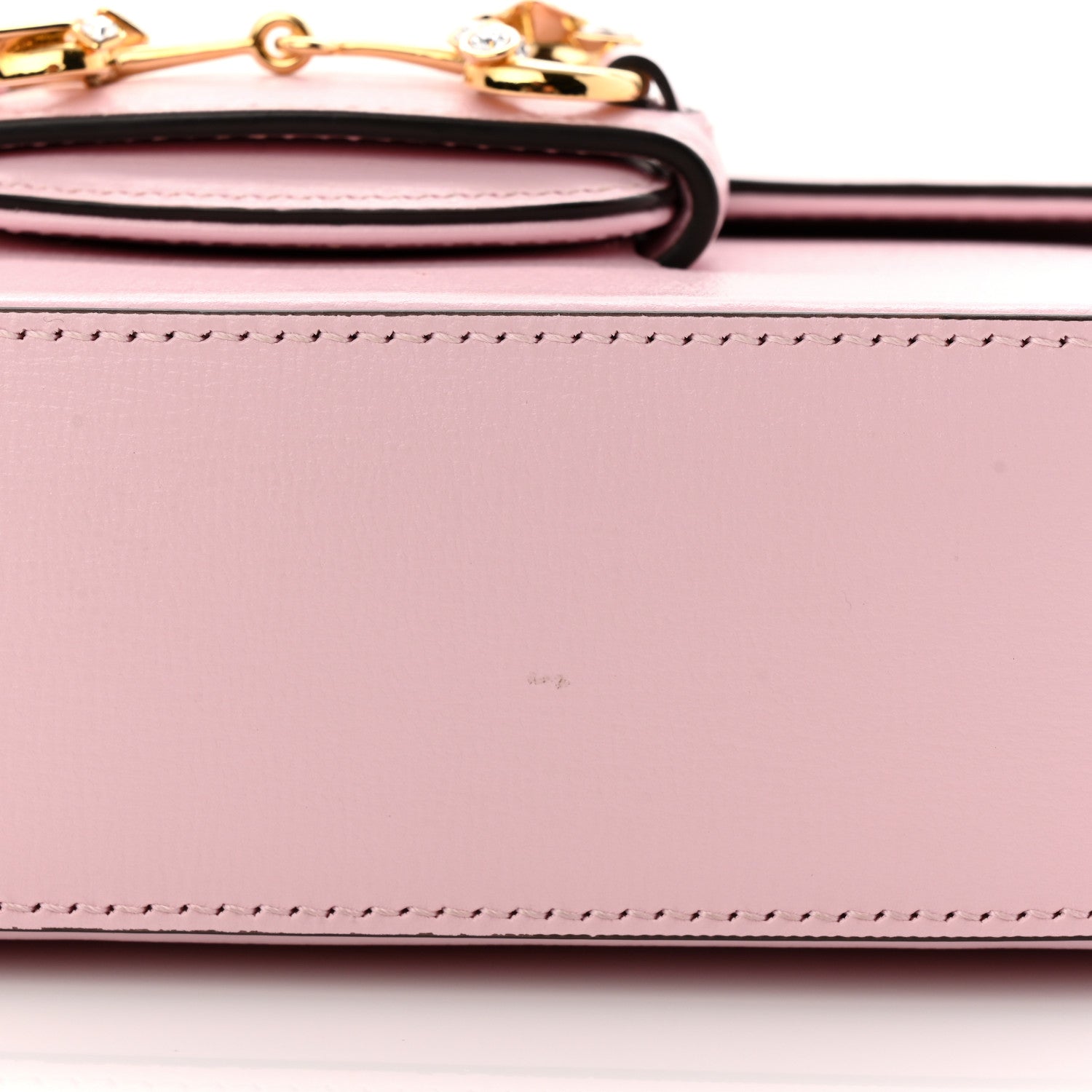 Gucci Azalea Calfskin Crystal Small Horsebit 1955 Chain Shoulder Bag Pink 11 of 12