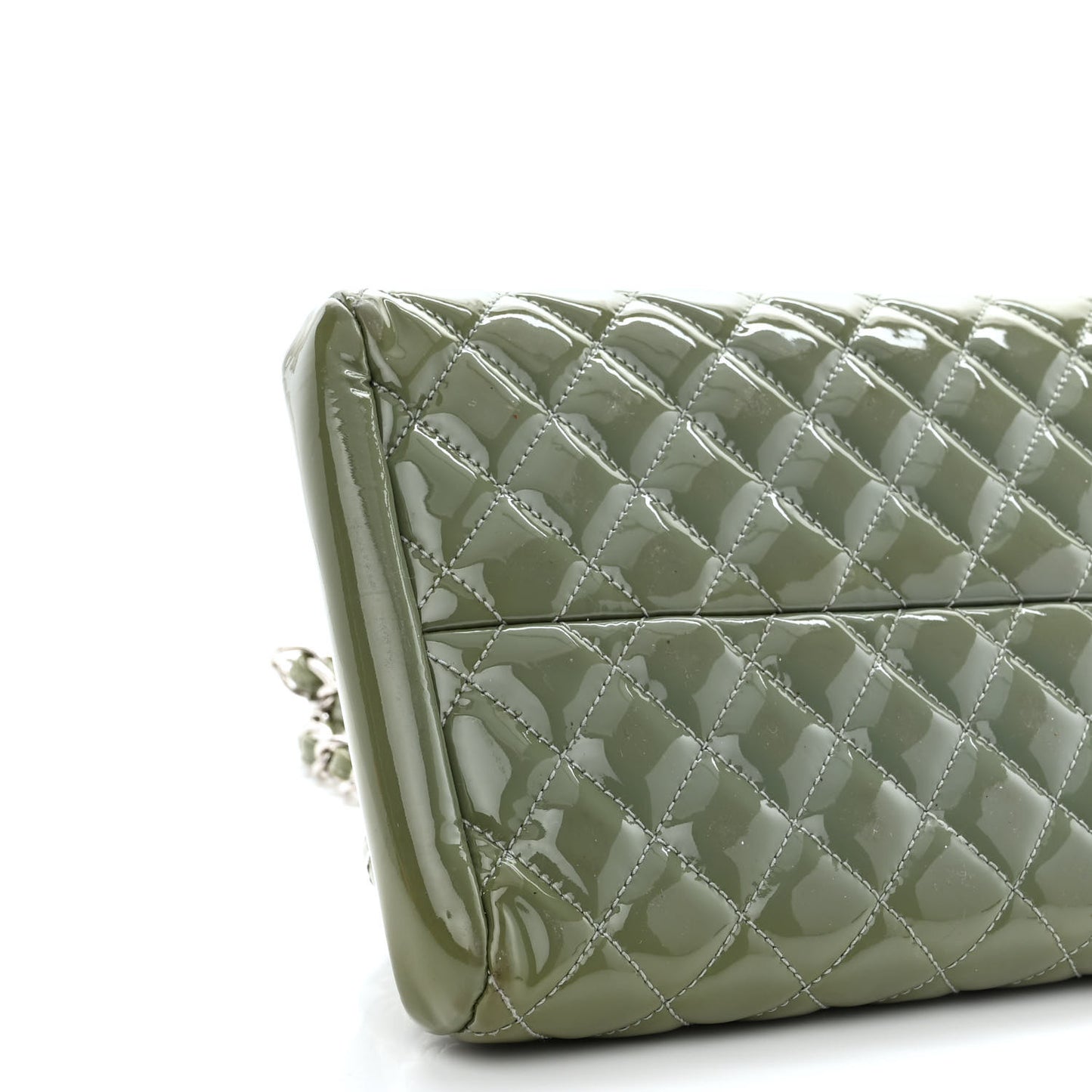 Patent Quilted Medium Just Mademoiselle Green