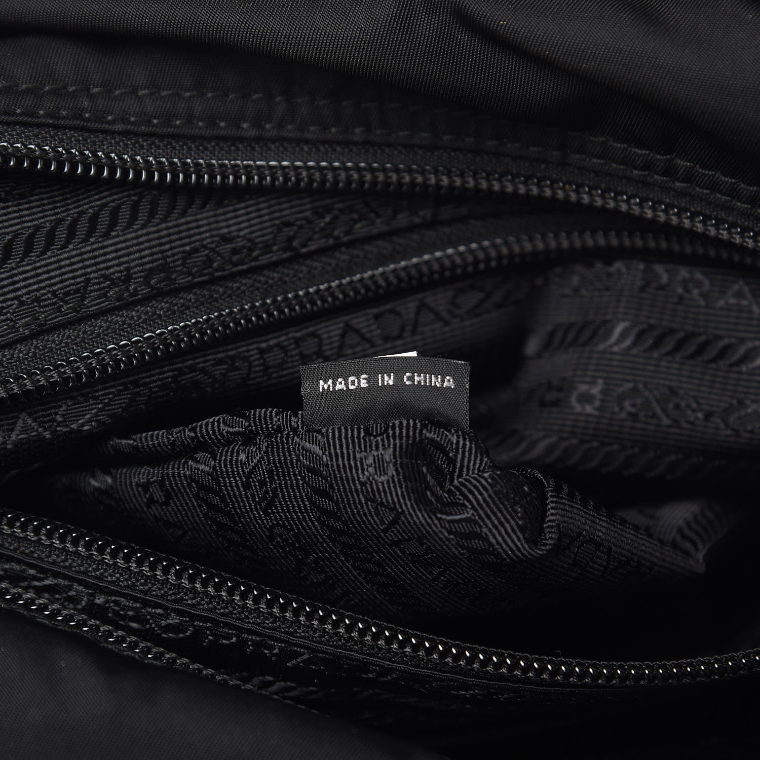 Prada Tessuto Nylon Messenger Bag Black 6 of 11