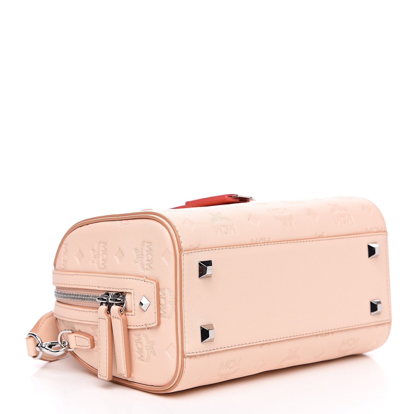 Calfskin Ottomar Monogram Essential Boston Bag Light Pink
