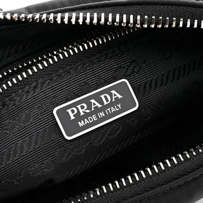 Prada Tessuto Nylon Saffiano Mini Re-Edition 2000 Bag Black 6 of 11