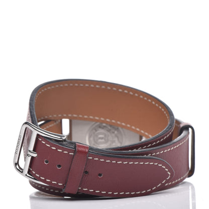 Hermes Stainless Steel Chamonix 29mm Cape Cod Double Tour Quartz Watch Rouge H 4 of 10