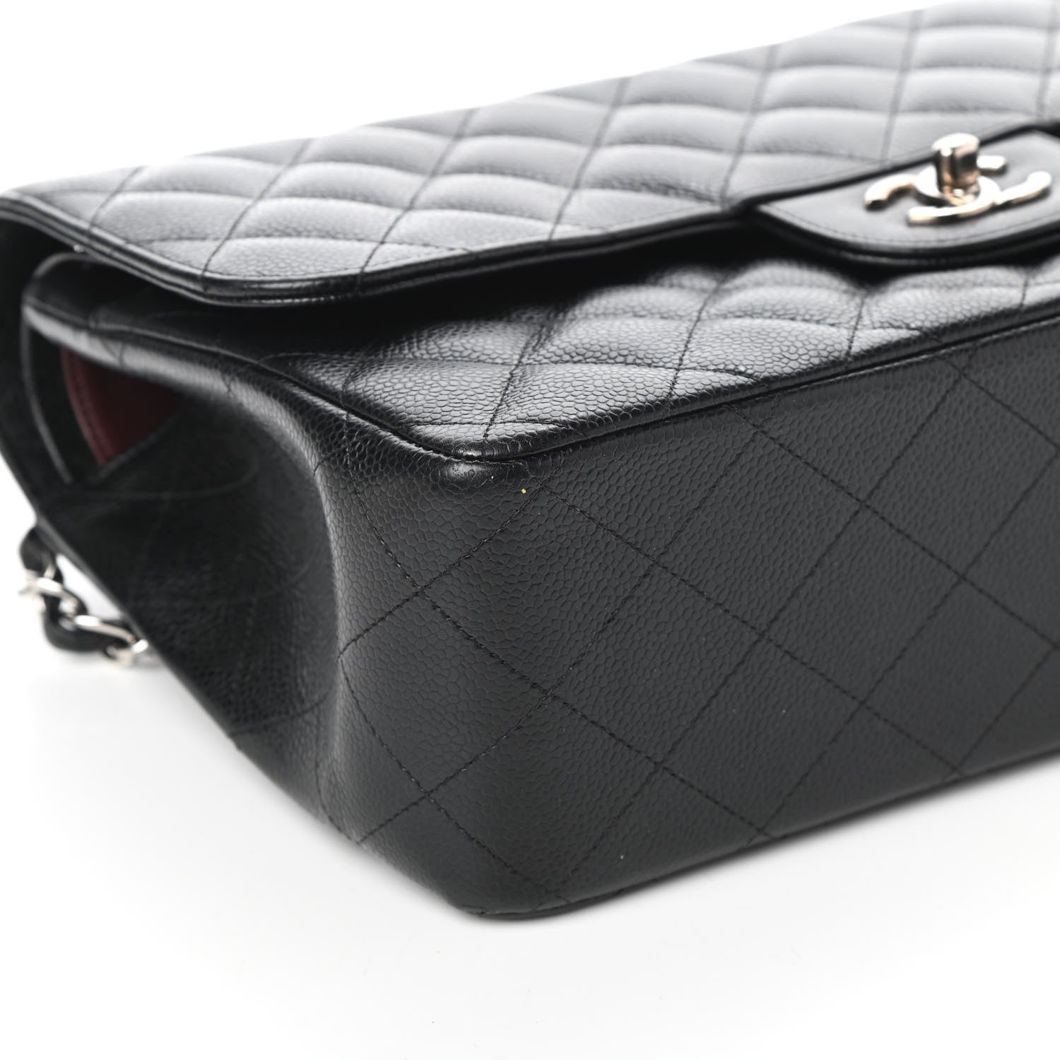 Chanel Caviar Quilted Jumbo Double Flap Black 8 of 9