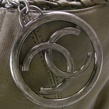 Chanel Leather Baby Coco Cabas Argent Fonce 12 of 12