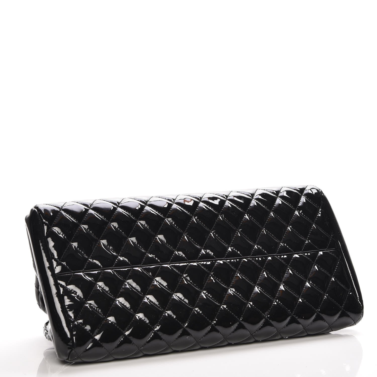 Chanel Patent Quilted Medium Just Mademoiselle Black 4 of 7