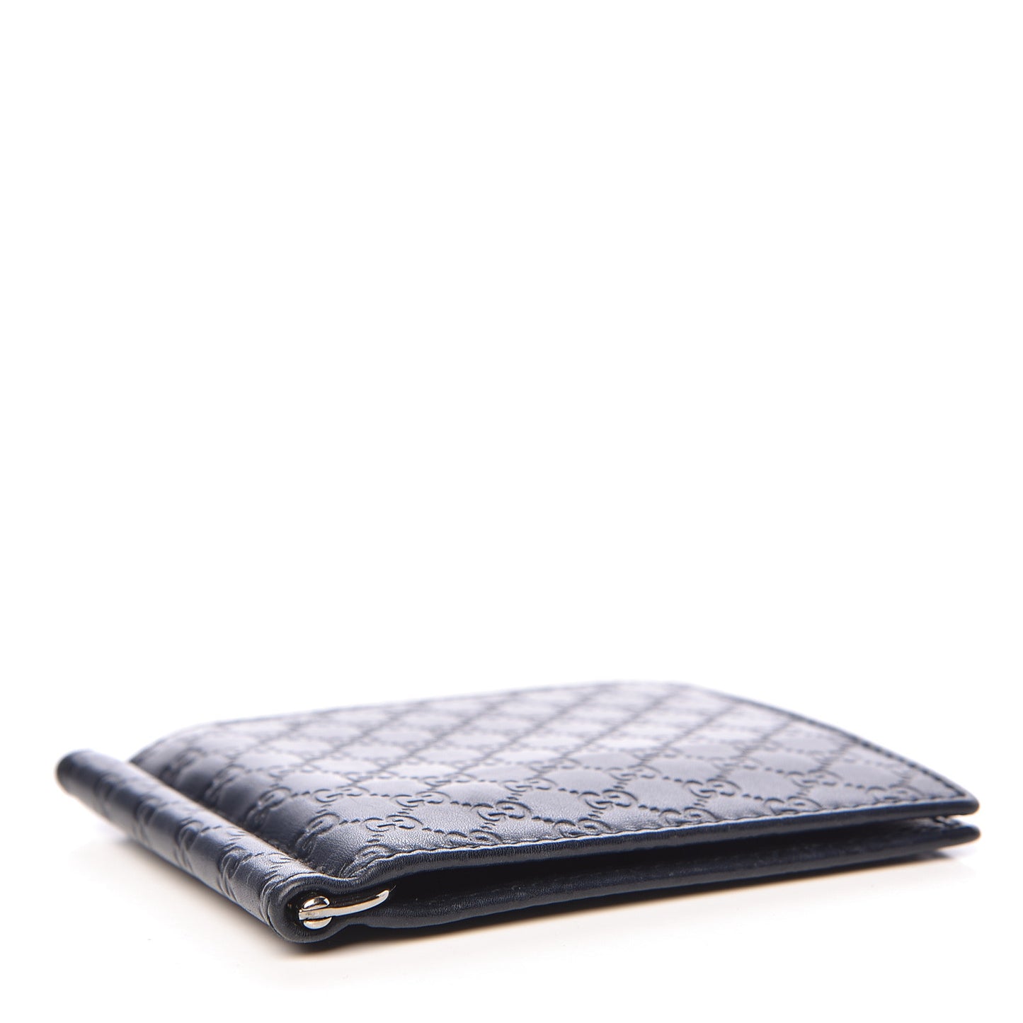 Microguccissima Bi-Fold Wallet Navy Blue