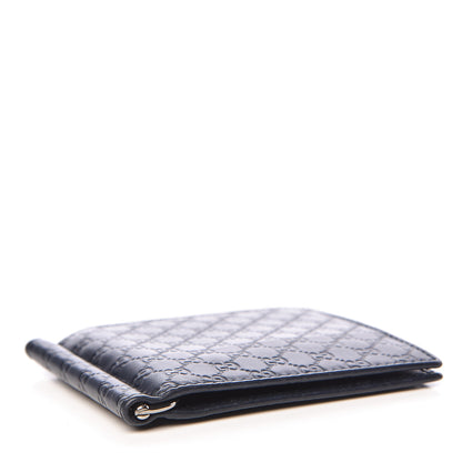 Gucci Microguccissima Bi-Fold Wallet Navy Blue 4 of 9