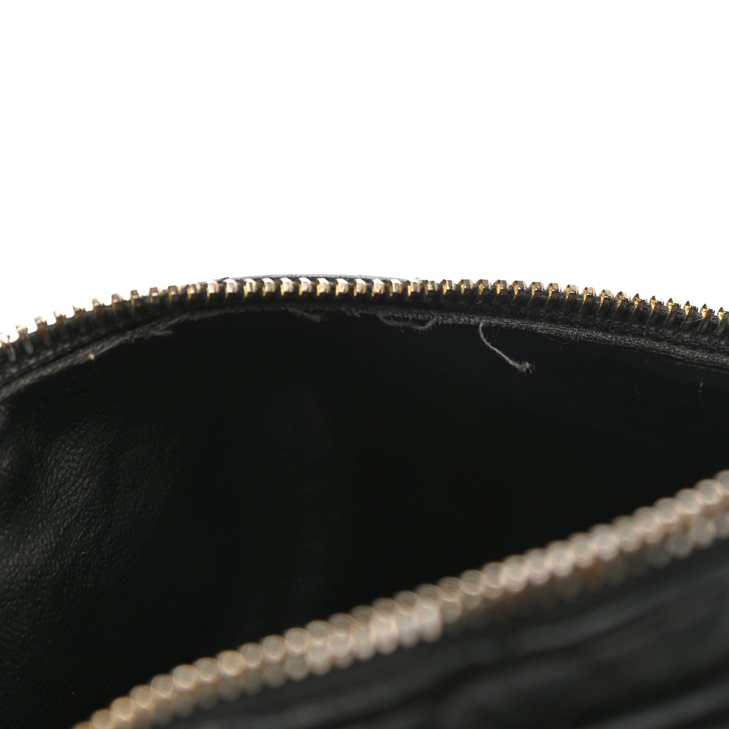 Lambskin Quilted Waist Belt Bag Black