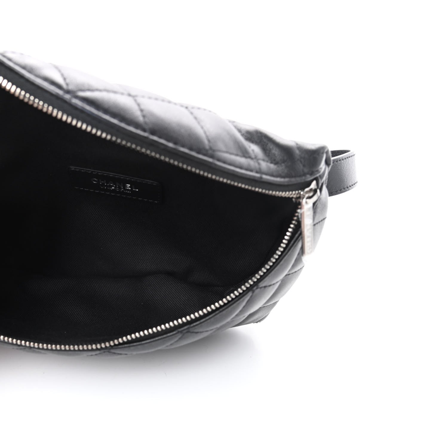 Chanel Lambskin Quilted Waist Belt Bag Black 5 of 10