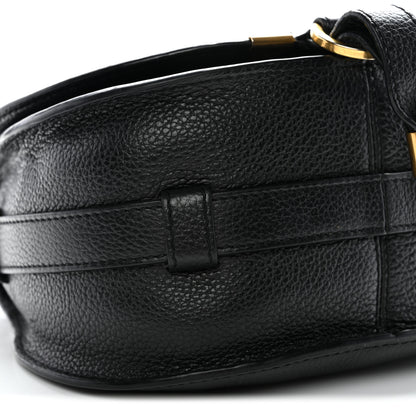 Chloe Grained Calfskin Small Marcie Saddle Bag Black 7 of 12