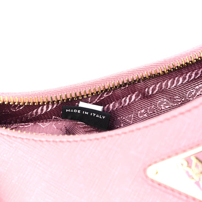 Prada Saffiano Lux Mini Re-Edition Shoulder Bag Petalo 7 of 10