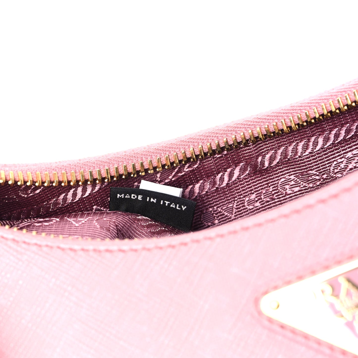 Saffiano Lux Mini Re-Edition Shoulder Bag Petalo