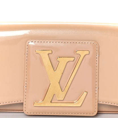 Louis Vuitton Patent Sobe Clutch Creme 8 of 10