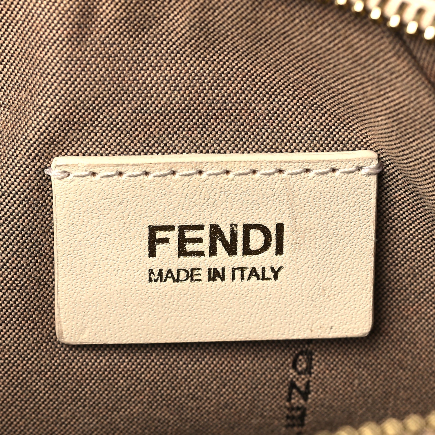 Fendi Patent Zucchino Vitello Floral Forever Pochette White Multicolor Crema 5 of 11