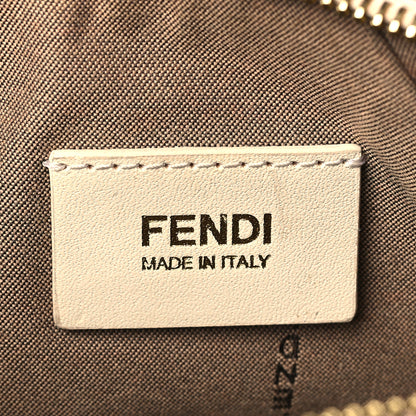 Fendi Patent Zucchino Vitello Floral Forever Pochette White Multicolor Crema 5 of 11