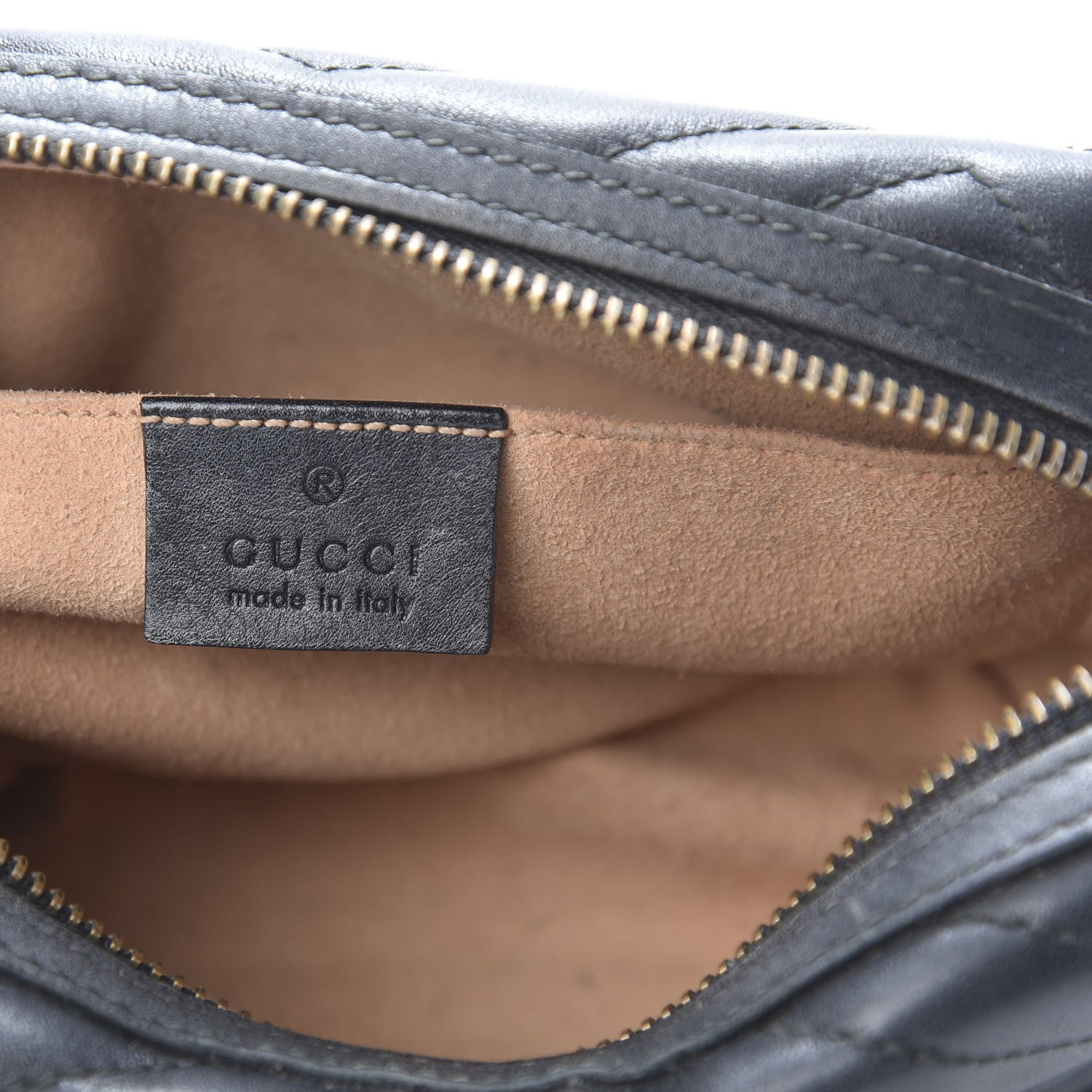 Gucci Calfskin Matelasse GG Marmont Cosmetic Case Black 6 of 10